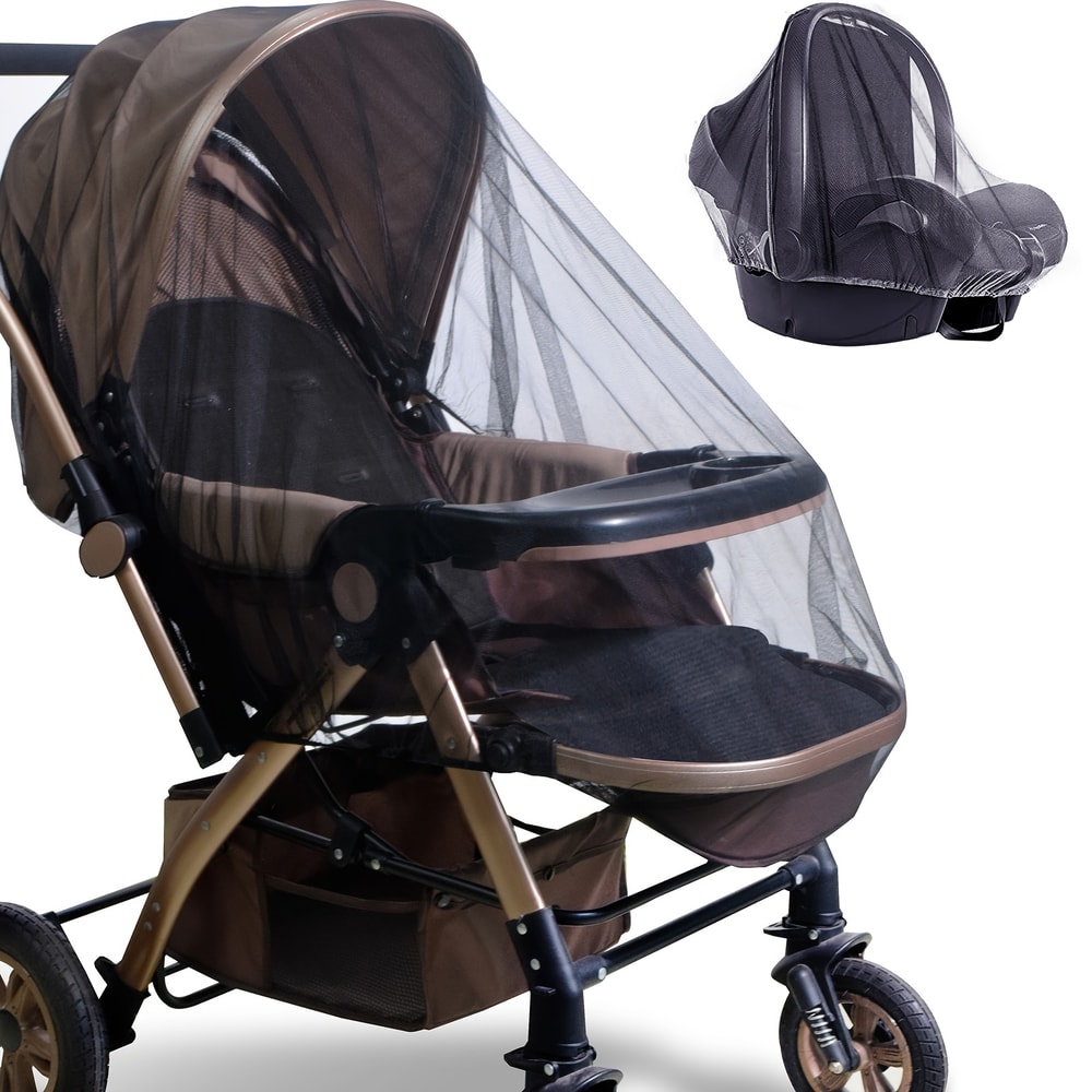 Full Face Baby Stroller Mosquito Net Breathable Insect Proof Mesh Cover 0