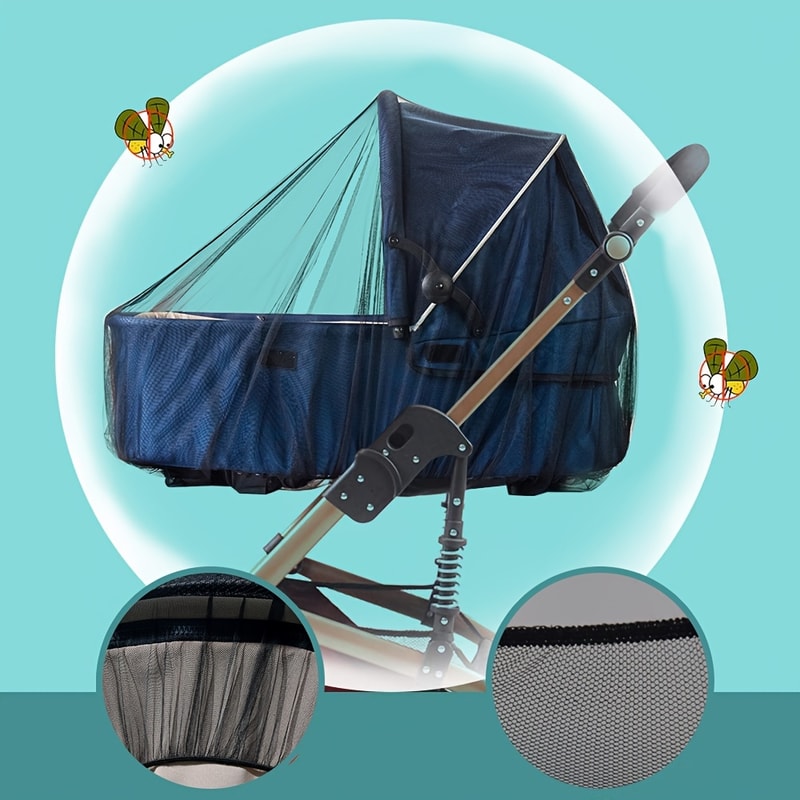 Full Face Baby Stroller Mosquito Net Breathable Insect Proof Mesh Cover 4