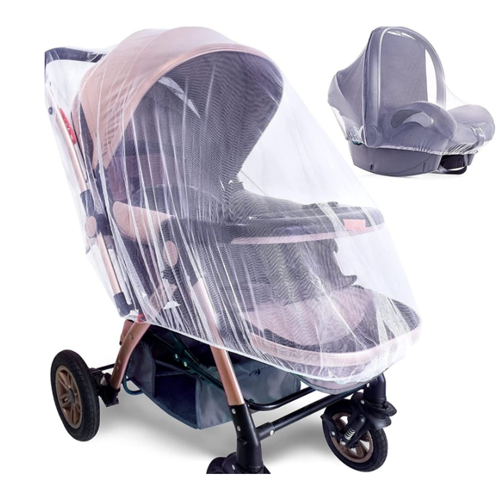 Full Face Baby Stroller Mosquito Net Breathable Insect Proof Mesh Cover 6
