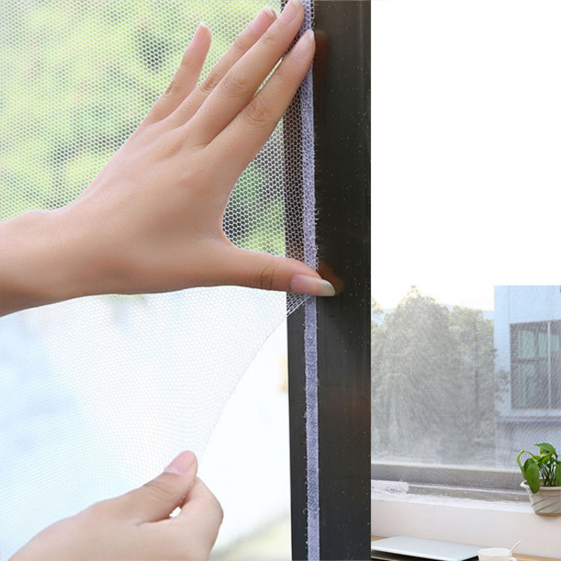Easy Fit Mosquito Window Net DIY Window Screen With Adhesive Tape 1