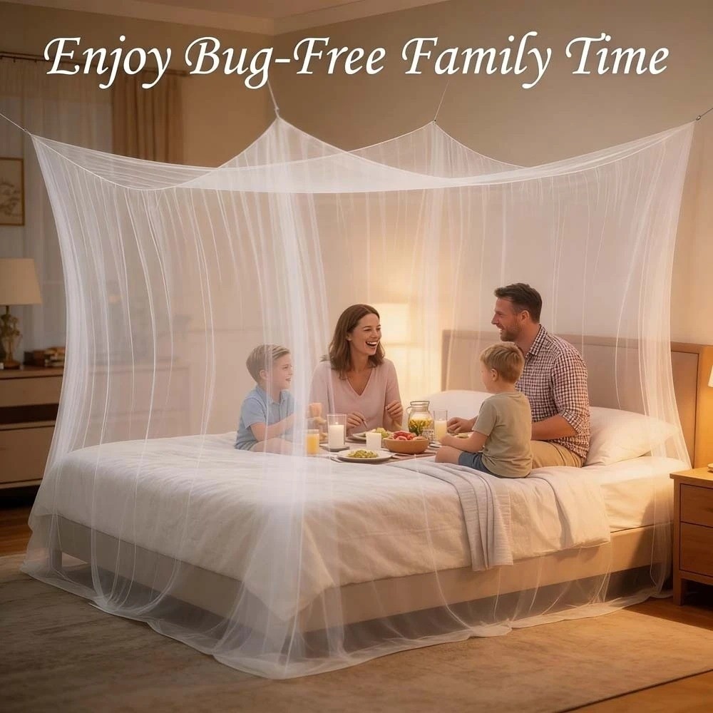 Extra Large Pop Up Mosquito Net For Camping Travel And Bed 2