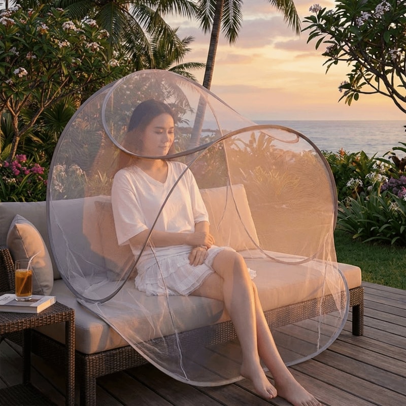 Foldable Mosquito Head Net for Sleeping Travel and Camping