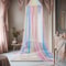Rainbow Princess Bed Canopy Mosquito Net for Kids Room Decor