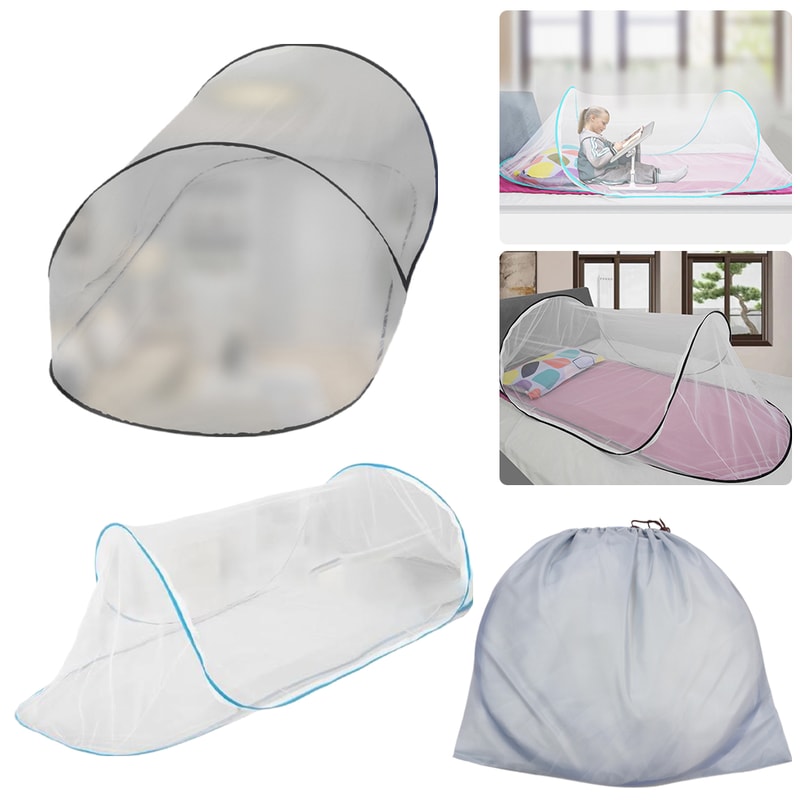 Pop Up Mosquito Net Tent Portable Foldable Camping Bug Net With Zipper 5