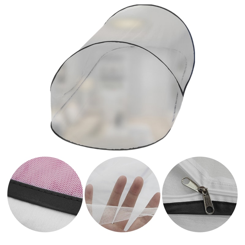 Pop Up Mosquito Net Tent with Zipper for Travel Camping and Bed