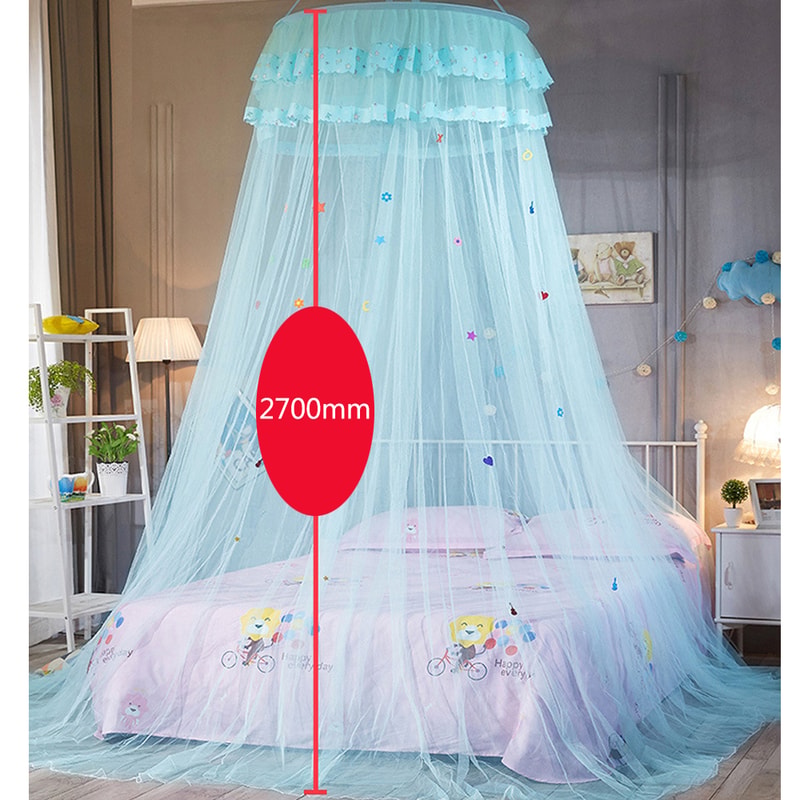Lace Dome Bed Canopy Mosquito Net for Kids Nursery and Girls Room Decor