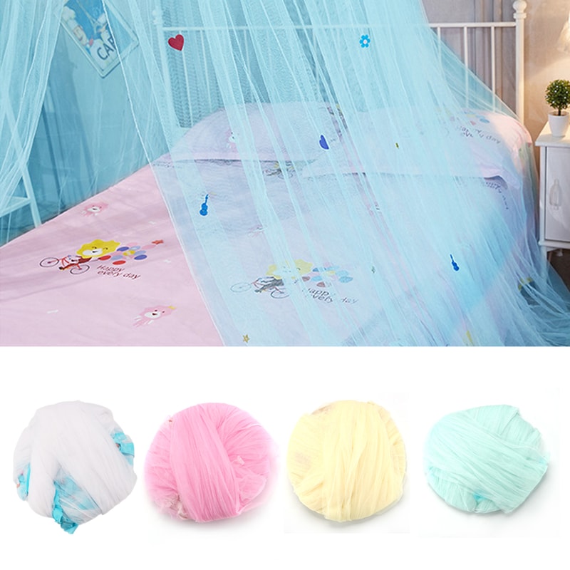 Lace Dome Bed Canopy Mosquito Net for Kids Nursery and Girls Room Decor