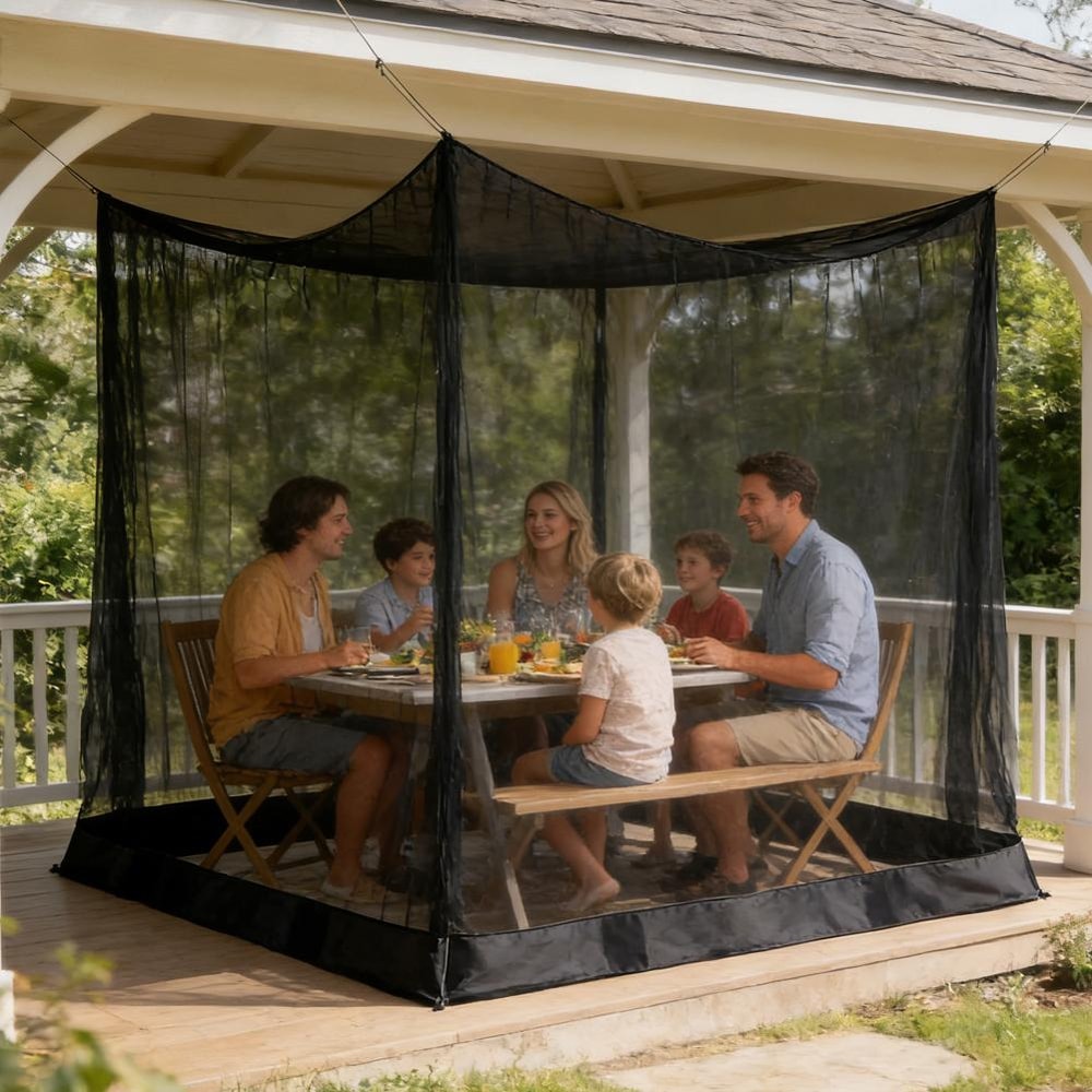 Large Outdoor Mosquito Net Canopy for Patio, Garden, Hammock and Bed
