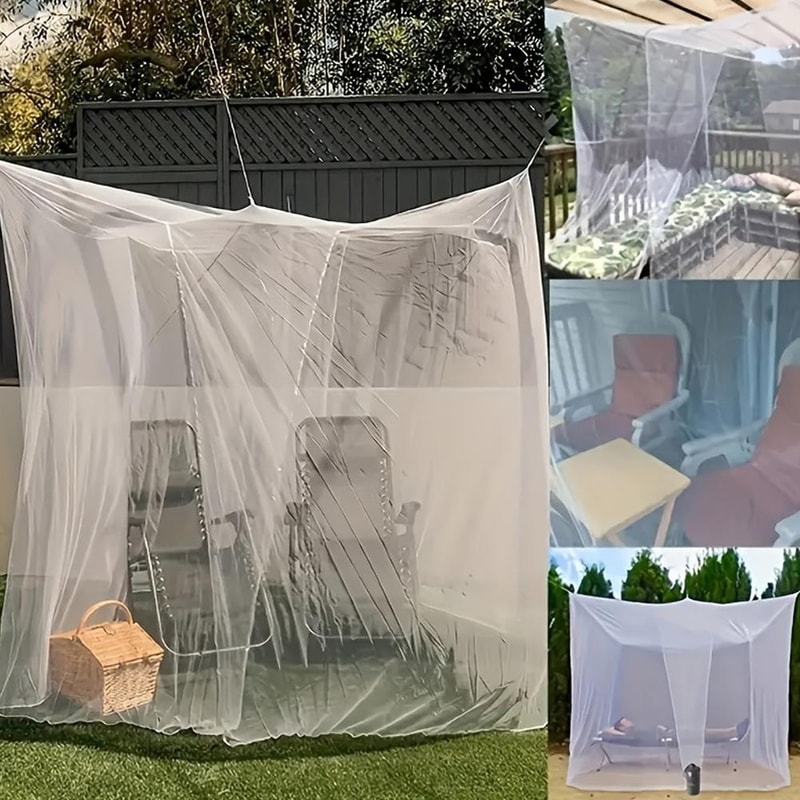 Large Outdoor Mosquito Net Canopy for Patio, Garden, Hammock and Bed