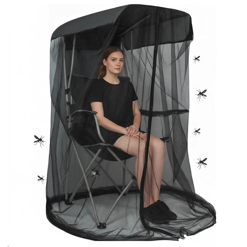 Outdoor Mosquito Net Portable Folding Shade Cover for Camping Patio Garden