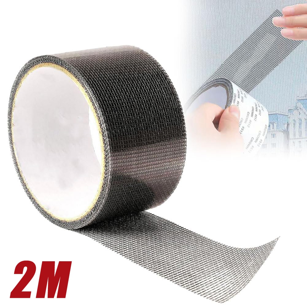 Durable Self Adhesive Window Screen Repair Tape Mesh Screen Patch 0