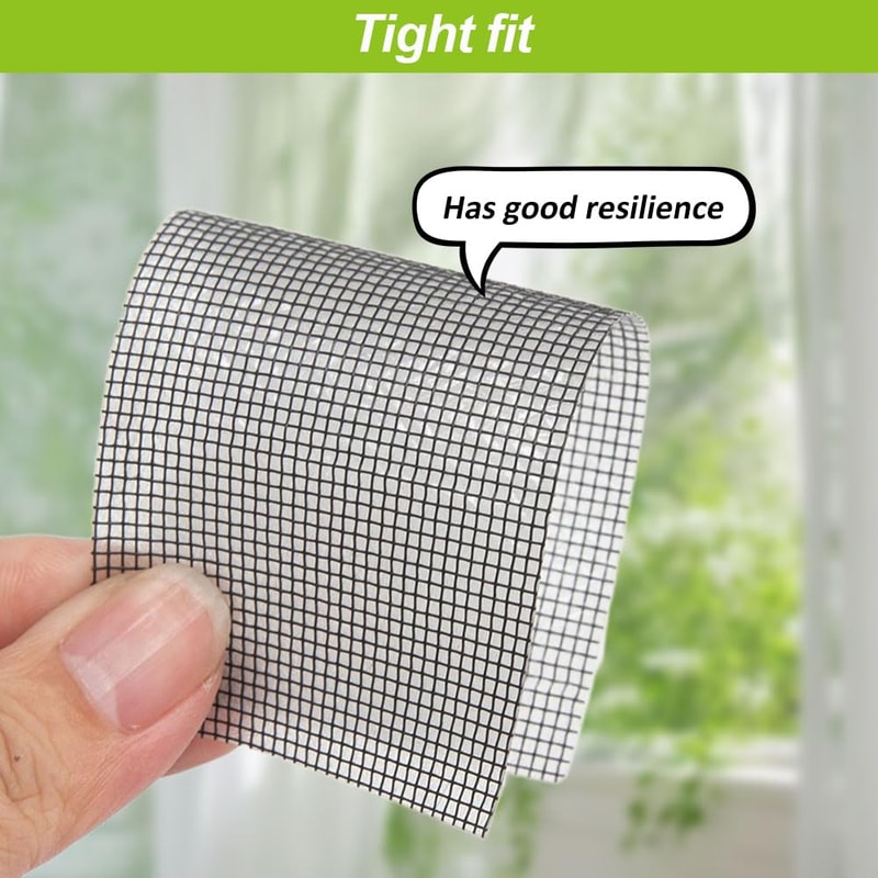 Durable Self Adhesive Window Screen Repair Tape Mesh Screen Patch 4