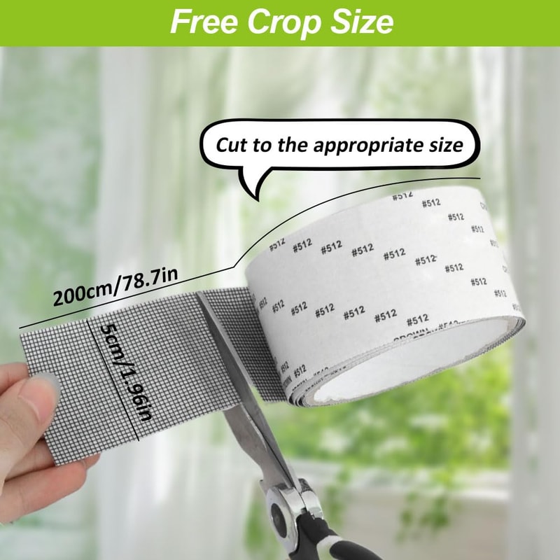 Durable Self Adhesive Window Screen Repair Tape Mesh Screen Patch 5
