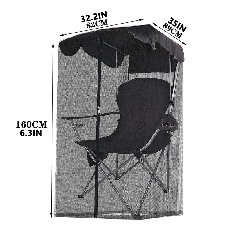 Fishing Swing Mosquito Net With UV Sunshade Cover 4