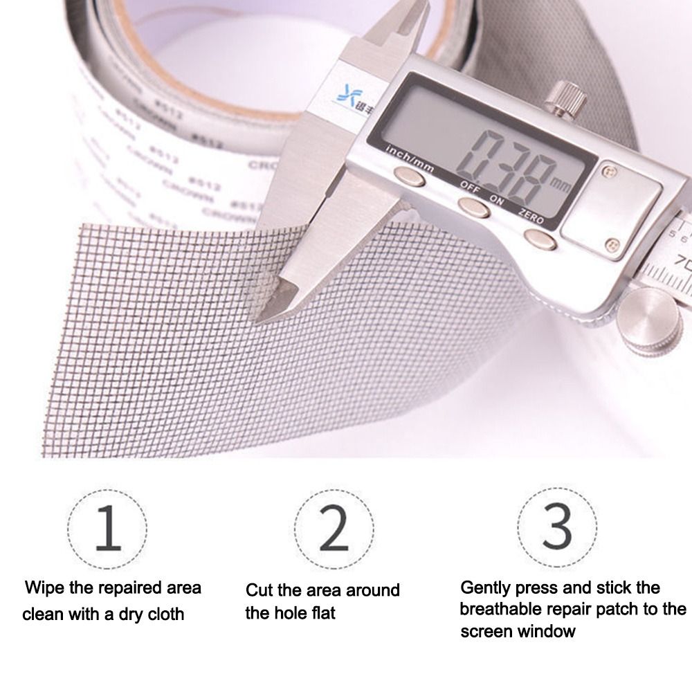 Self Adhesive Window Screen Repair Tape for Mosquito Net and Mesh Hole Fixes