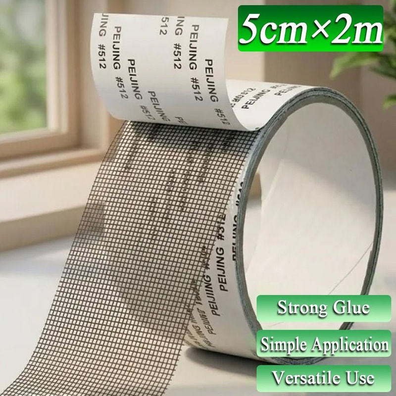 Self Adhesive Window Screen Repair Tape for Mosquito Net and Mesh Hole Fixes