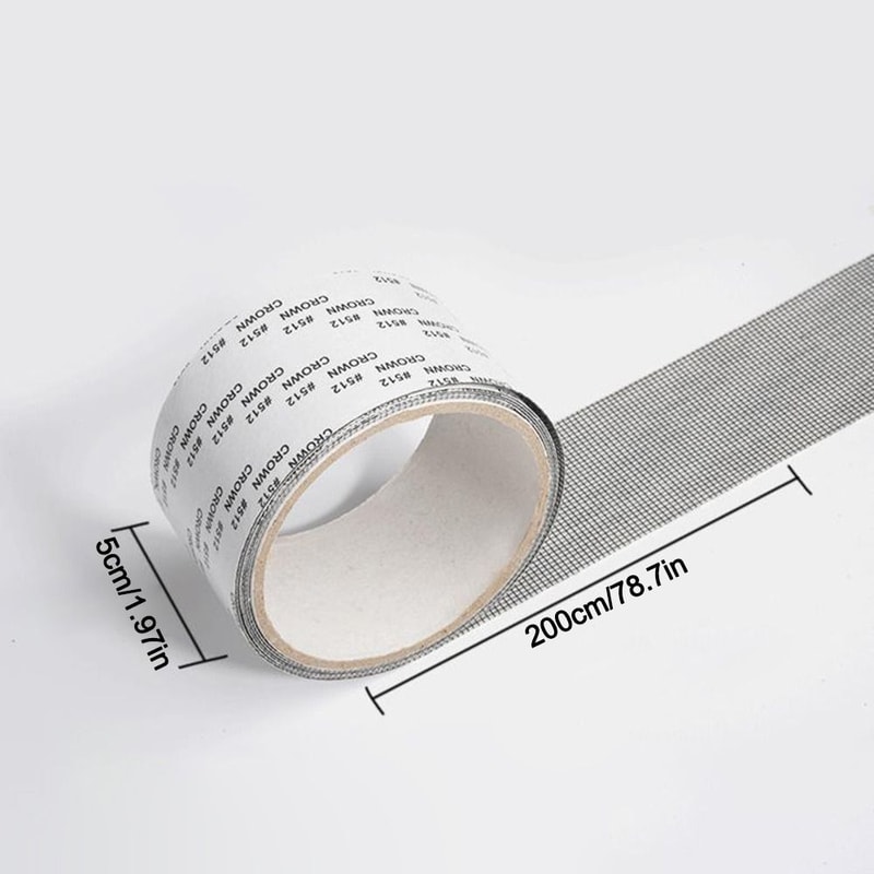 Self Adhesive Window Screen Repair Tape for Mosquito Net and Mesh Hole Fixes