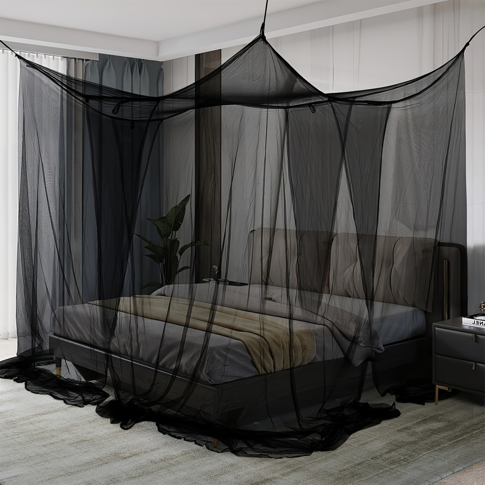 Floor To Ceiling Mosquito Net For Bed With Double Opening 1