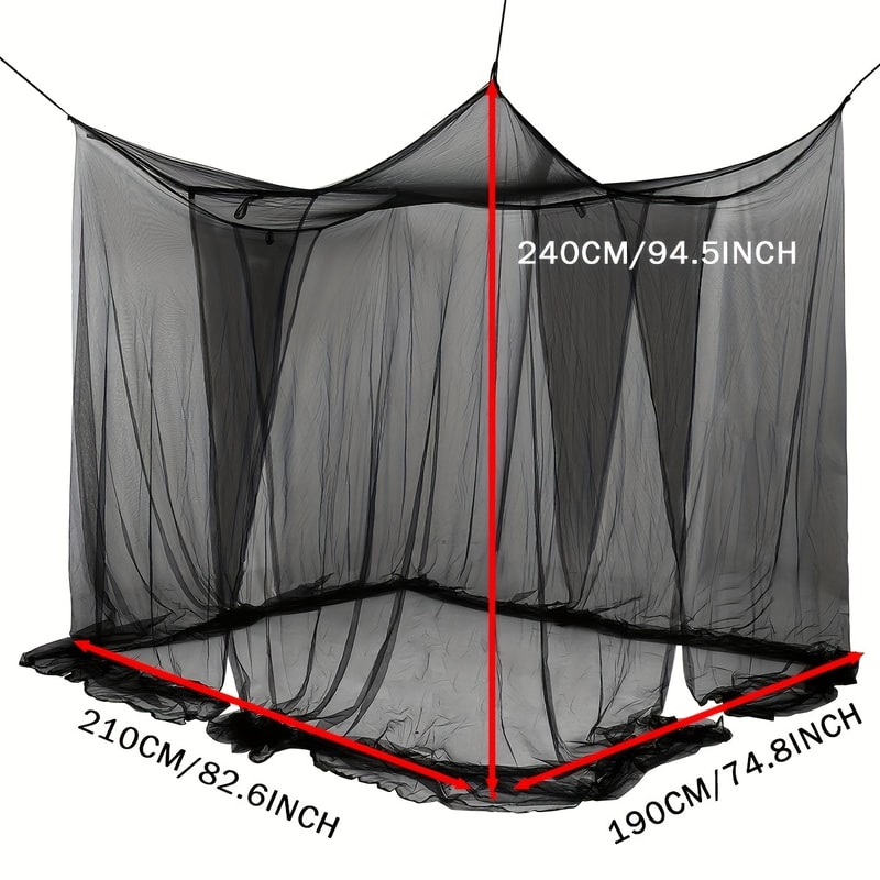 Floor To Ceiling Mosquito Net For Bed With Double Opening 2