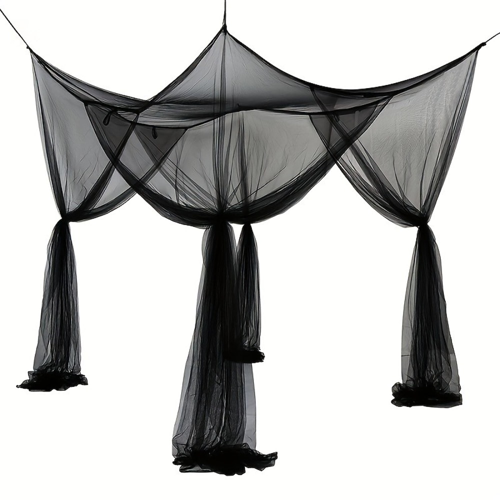 Floor To Ceiling Mosquito Net For Bed With Double Opening 5
