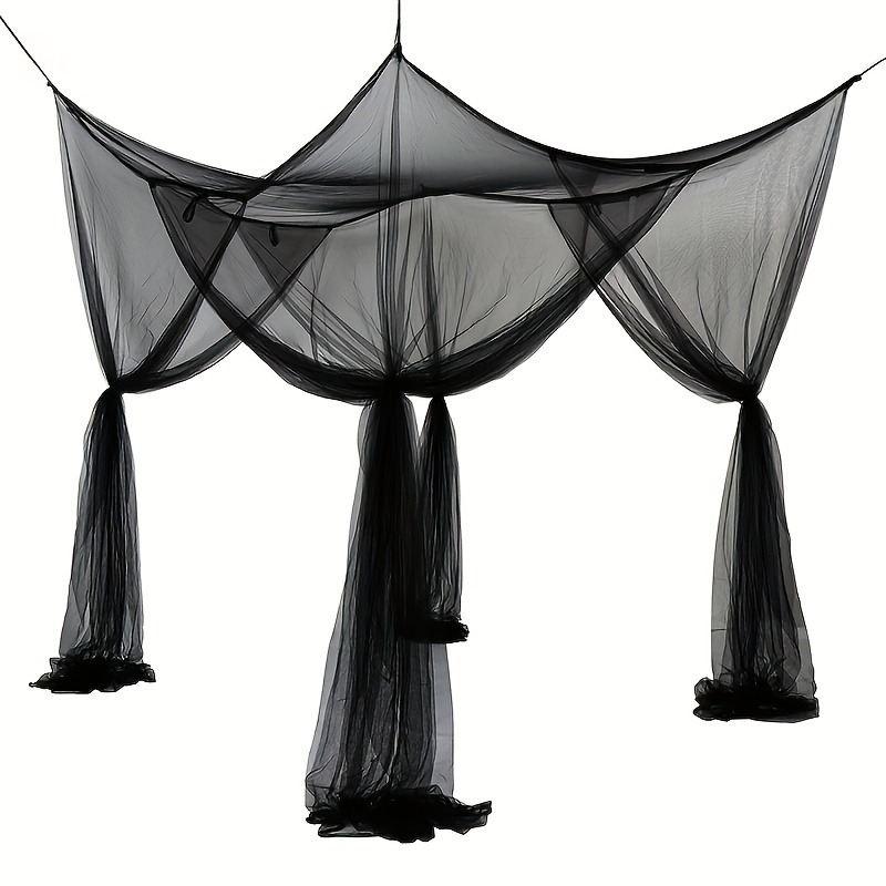 Floor To Ceiling Mosquito Net For Bed With Double Opening 5