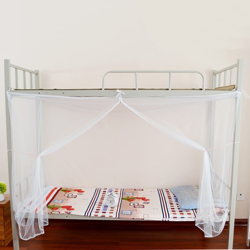 White Mosquito Net Bed Canopy For Full Queen King Beds 1