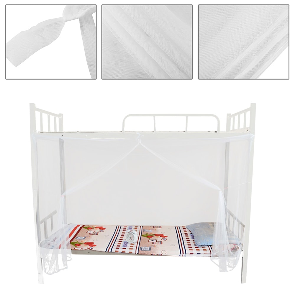 White Mosquito Net Bed Canopy For Full Queen King Beds 3