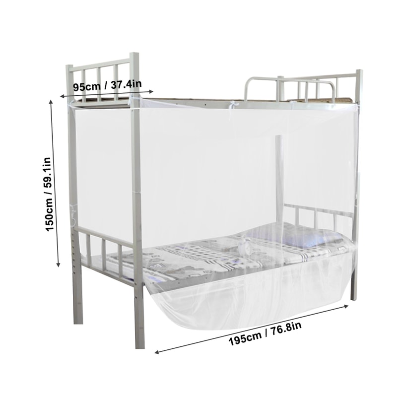 White Mosquito Net Bed Canopy For Full Queen King Beds 4