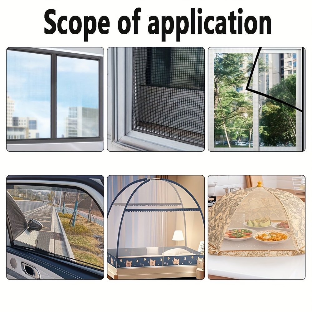 Premium Self Adhesive Screen Repair Tape Durable window screen repair Mesh