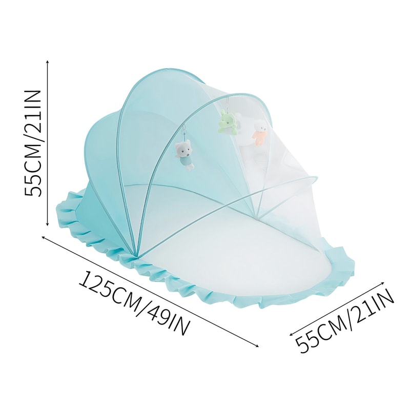 Foldable Baby Mosquito Net Crib Cover For Breathable Full Face Protection 4