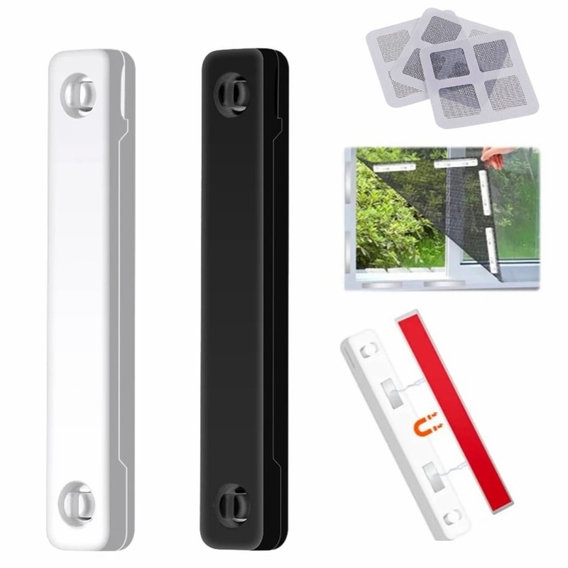 Magnetic Window Screen Clips No Drill Mosquito Net Fasteners