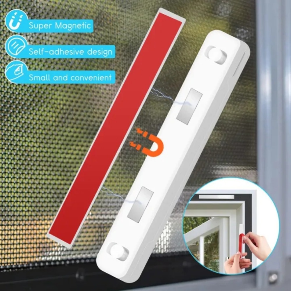 Magnetic Window Screen Clips No Drill Mosquito Net Fasteners