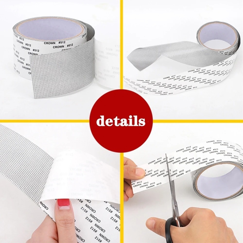 Window Screen Repair Tape Self Adhesive Mesh Patch For Mosquito Net 5