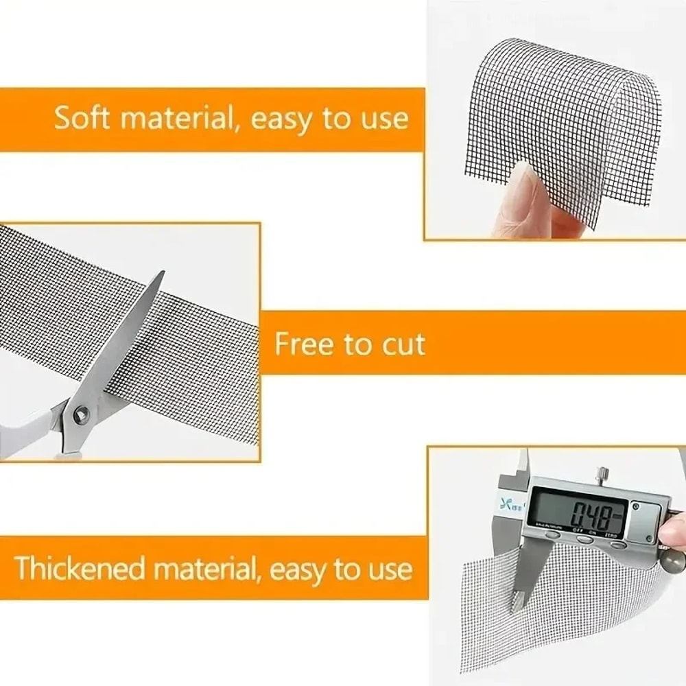 Self Adhesive Window Screen Repair Tape for Mosquito Net and Door Mesh Patches