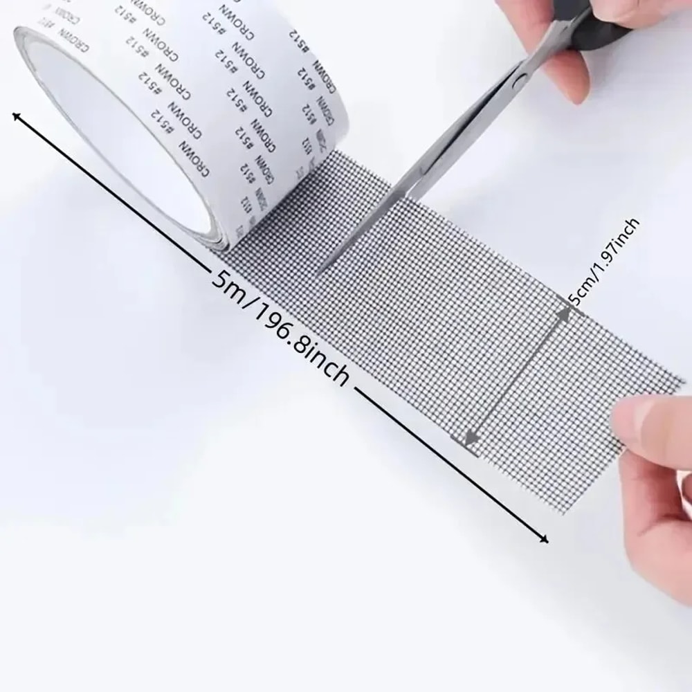 Self Adhesive Window Screen Repair Tape for Mosquito Net and Door Mesh Patches