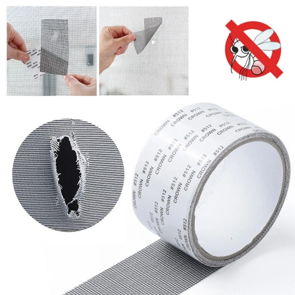 Waterproof Window Screen Repair Tape Self Adhesive Mosquito Net Mesh Patch 1