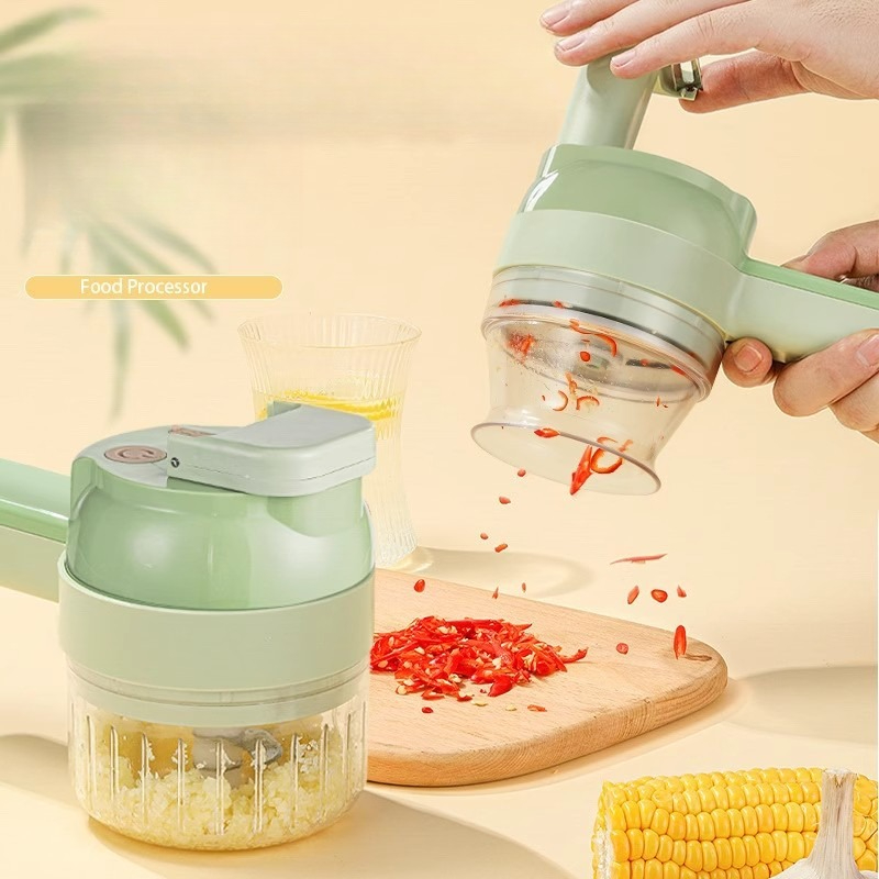 Electric Vegetable Chopper Garlic Onion Ginger Mini Food Slicer