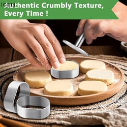 premium stainless steel pastry ring mold with pusher professional cake decorating tools