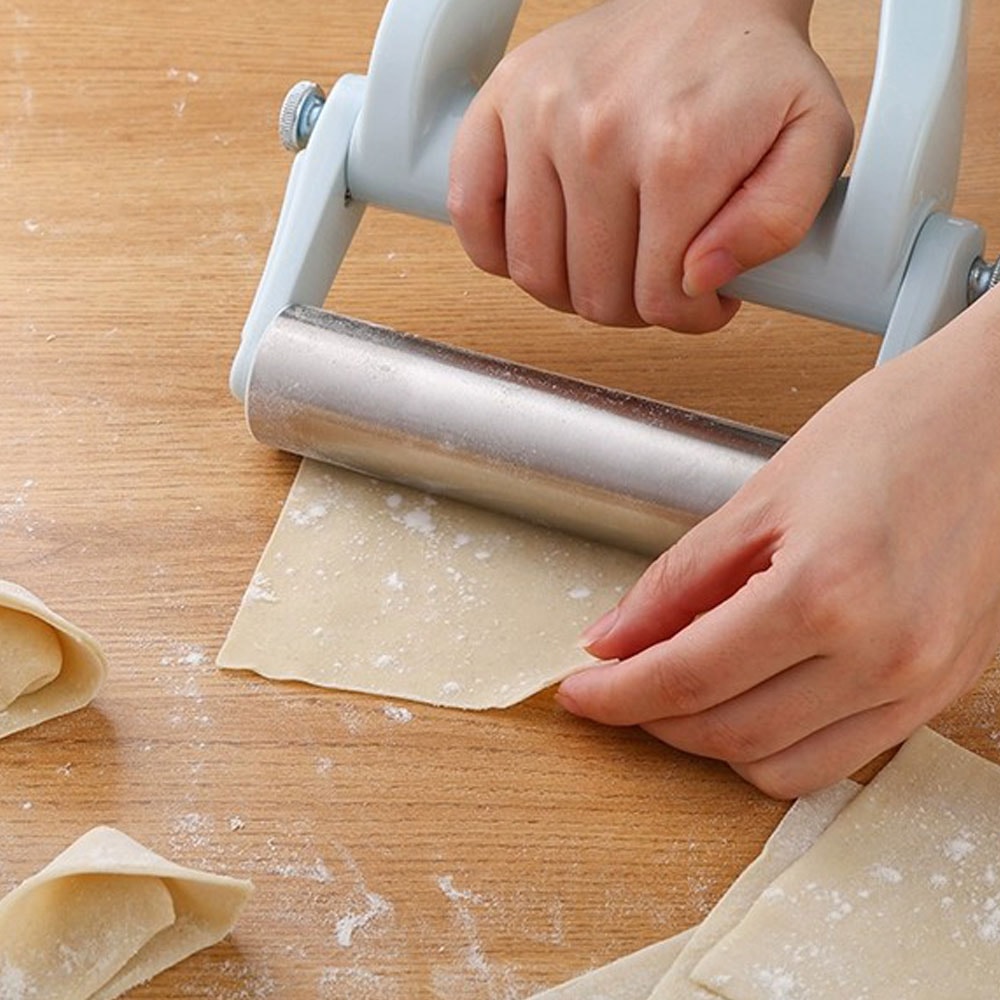 Foldable Stainless Steel Dough Roller Pizza Docker for Pastry and Baking