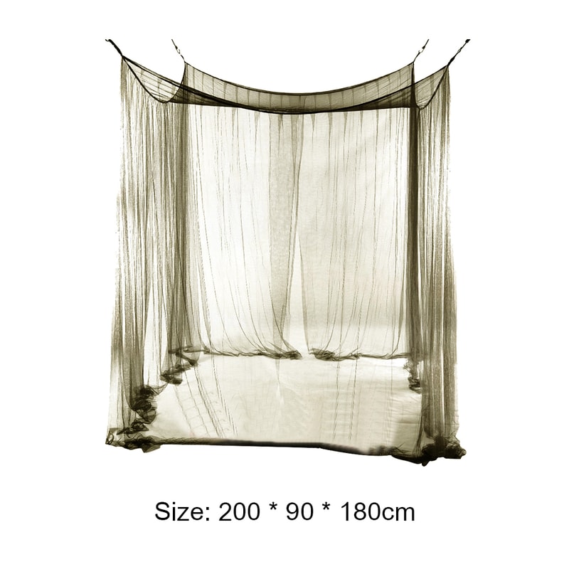 Portable Folding Mosquito Net for Bed Lightweight Single Bug Canopy Mesh
