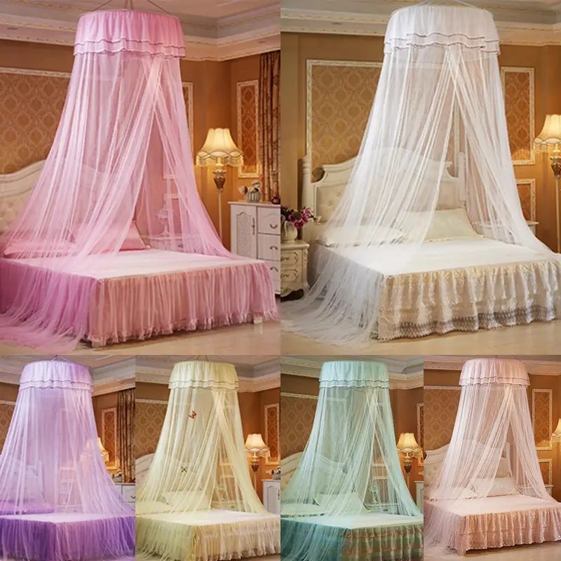 Princess Mosquito Net Ceiling Bed Canopy With Luminous Butterfly Decor 1