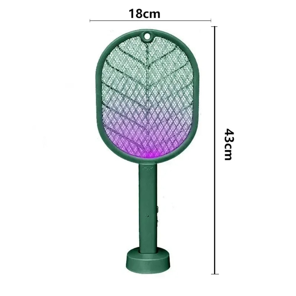 USB Rechargeable Electric Mosquito Swatter Bug Zapper Racket