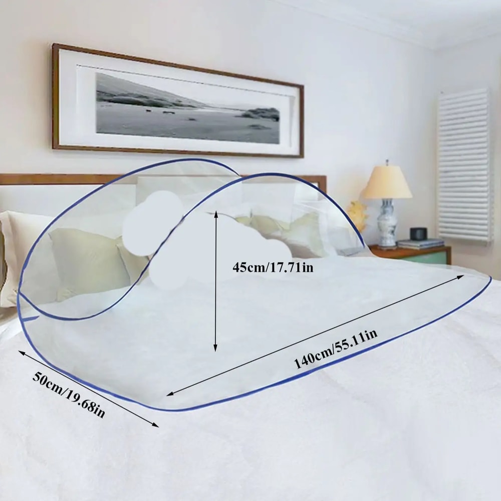 Foldable Travel Mosquito Net for Bed No Installation Summer Sleep Protection