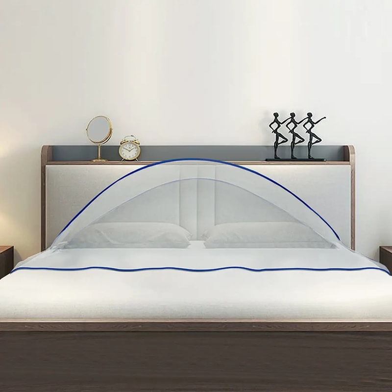 Foldable Travel Mosquito Net for Bed No Installation Summer Sleep Protection