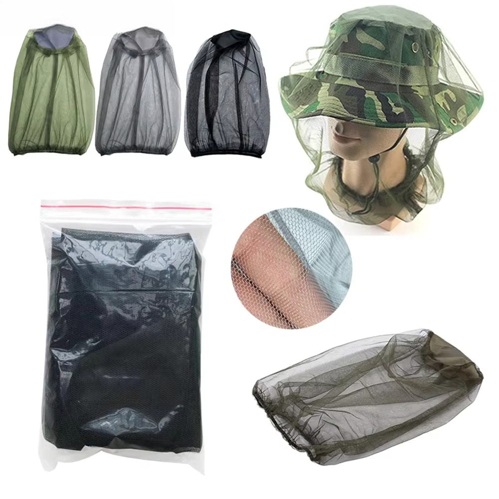 All Season Mosquito Net Hat Insect Protection Outdoor Mesh Fishing Beekeeping Cap 4