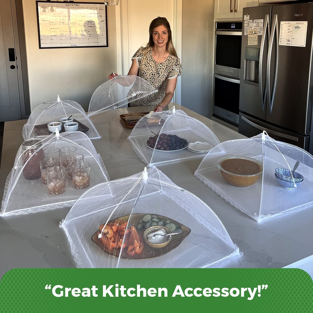 Pop Up Mesh Food Cover Set Outdoor Food Covers For Picnic 4