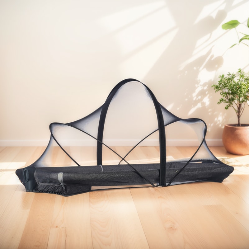 Breathable Baby Mosquito Net Tent Foldable Crib Cover for Bugs and Cats