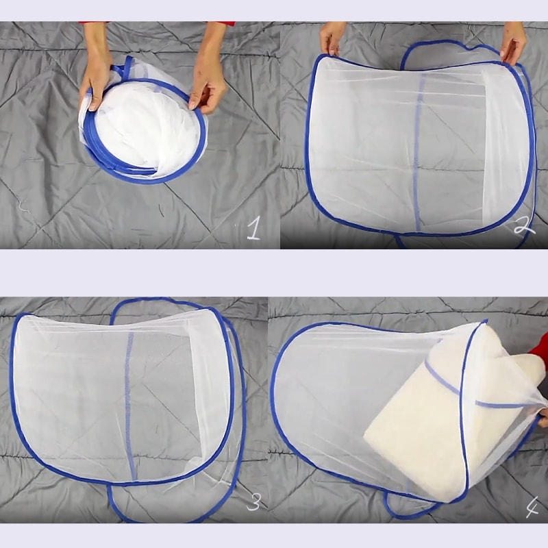 Portable Folding Mosquito Net Cover for Head Face and Bed