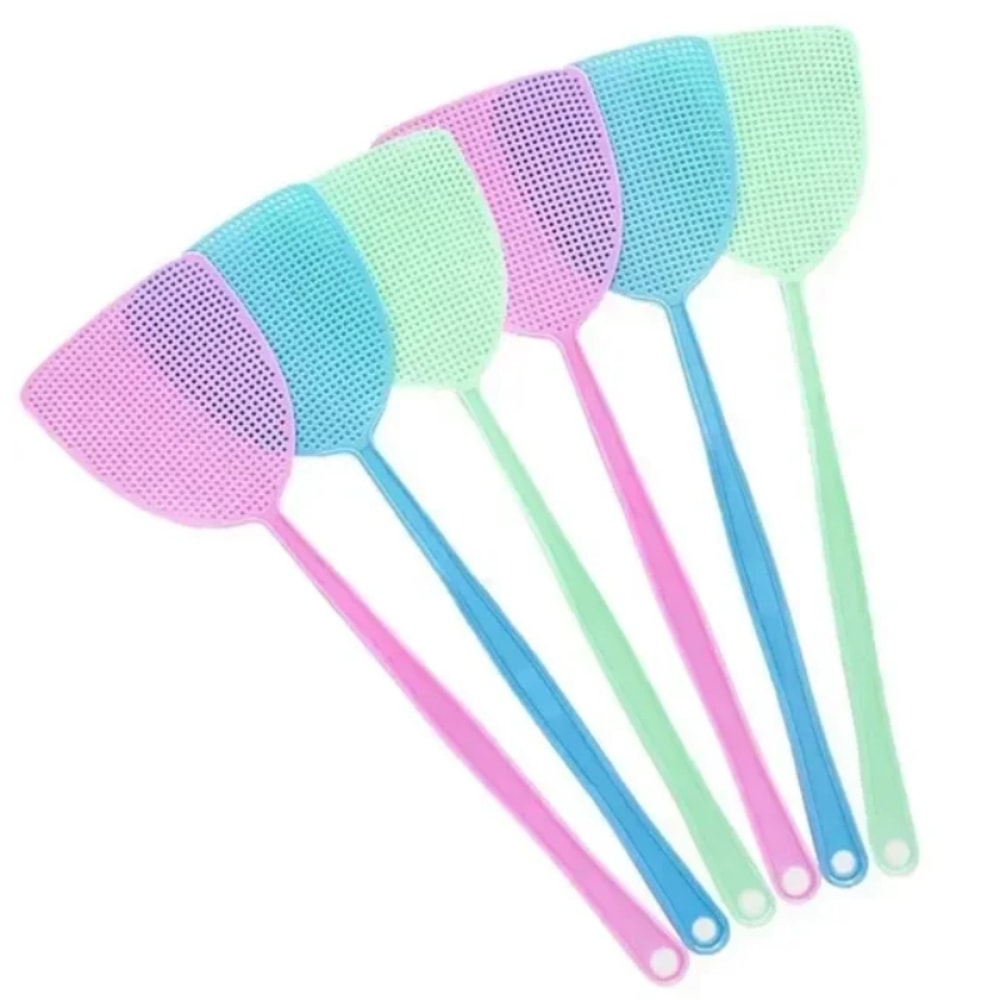 Long Handle Plastic Fly Swatter Set For Home Kitchen Garden 3