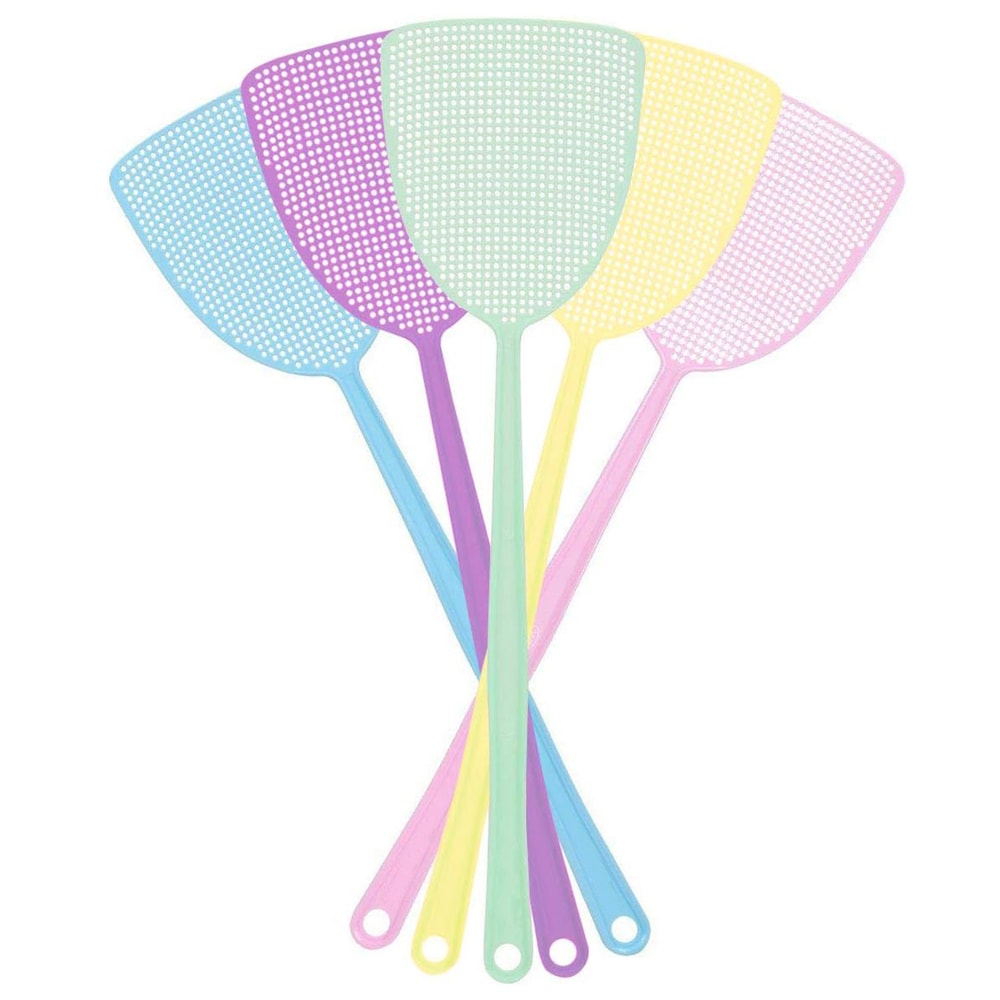 Long Handle Plastic Fly Swatter Set For Home Kitchen Garden 5